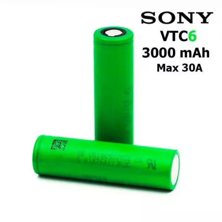 Batteria Vtc6 18650 3000mah 30a Sony
